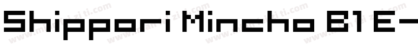 Shippori Mincho B1 E字体转换